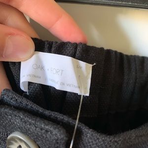 Oak & Fort Button Midi-Skirt